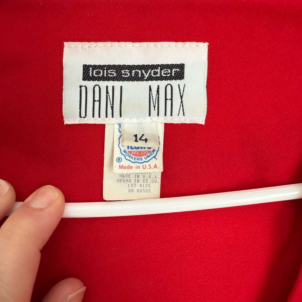 Vintage Red Women's Suit - Picture 2 of 11